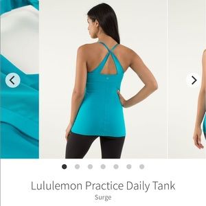 Women’s size six lululemon practice daily tank top